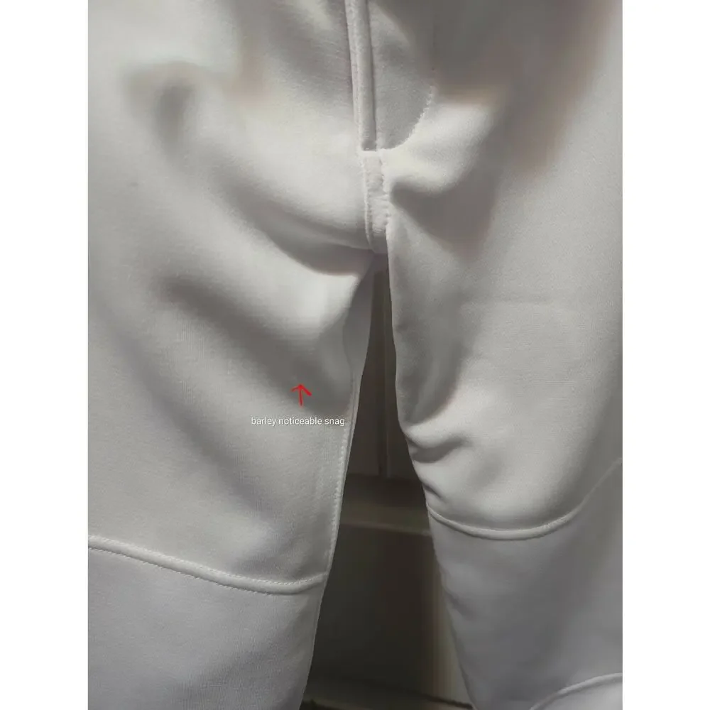 NEW! Marucci White Elite Tapered Short Baseball Pants Men's Size M